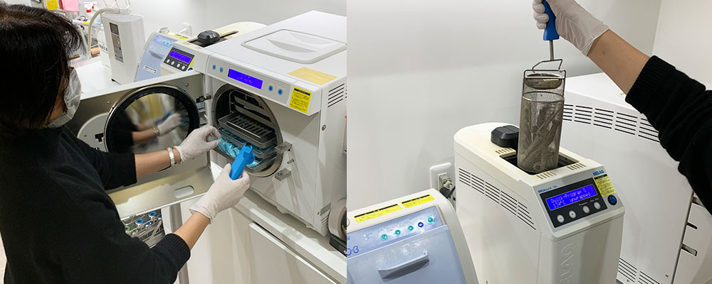 メラサーム製品の使用研修写真