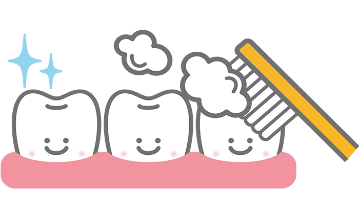 歯磨きのイラスト