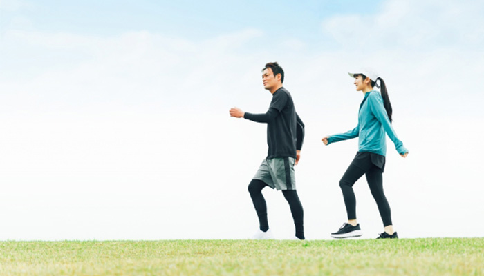 ウォーキングしている写真