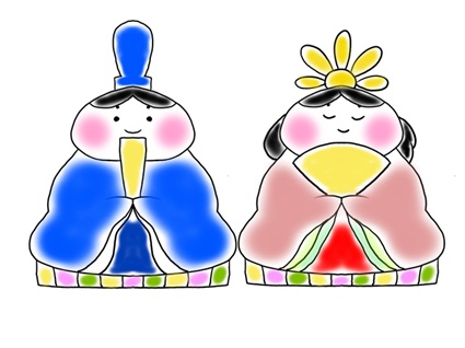 ひなまつりのイラスト