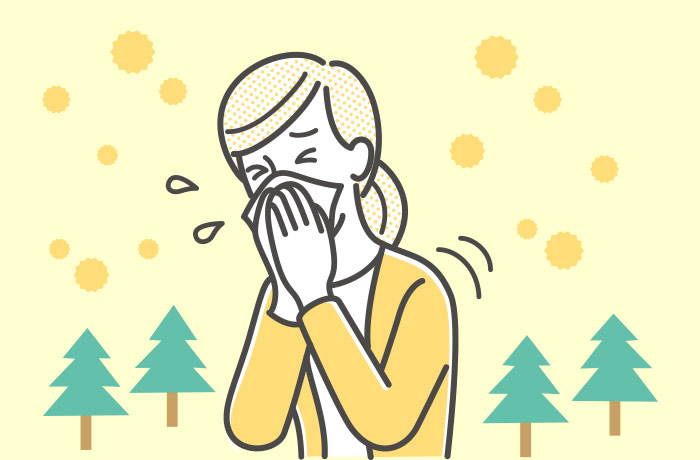 花粉症のイラスト